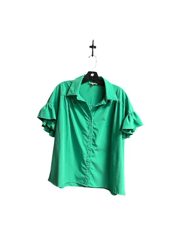 Extra Discounts Top Short Sleeve By Entro In Green, Size: M