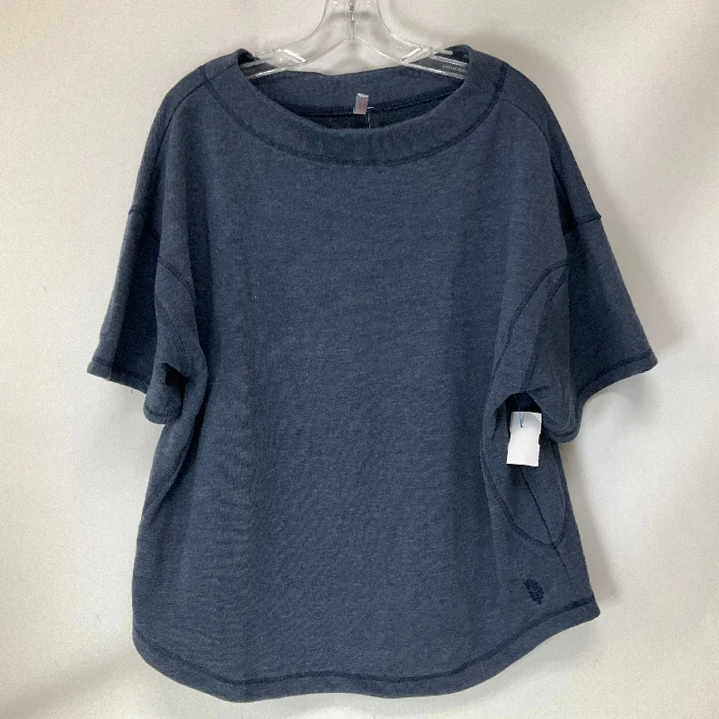 New Deals Top Short Sleeve By Free People In Blue, Size: L