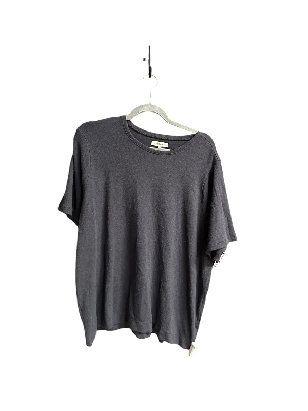 Special Buy Top Short Sleeve By Madewell In Grey, Size: 2x