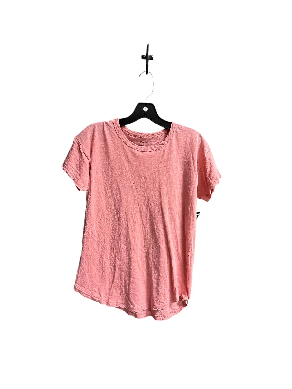 Instant Discount Top Short Sleeve By Madewell In Peach, Size: S