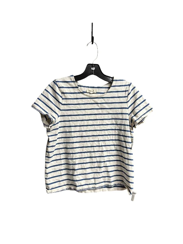 Special Offer Top Short Sleeve By Madewell In Striped Pattern, Size: S