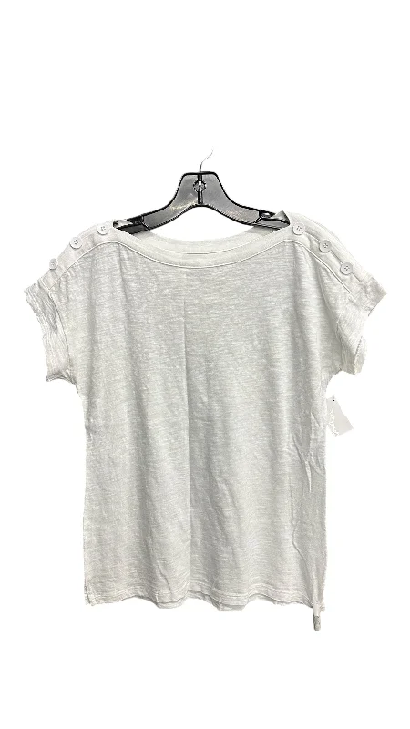 New Markdowns Top Short Sleeve By Talbots In White, Size: Xs