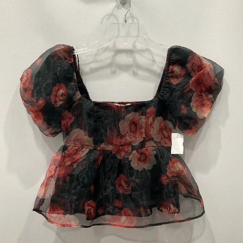 Limited Quantity Top Short Sleeve By thirty thirty In Red, Size: S