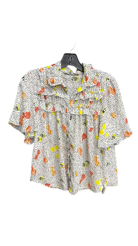 Price Rollback Top Short Sleeve By Zara Basic In Polkadot Pattern, Size: Xs