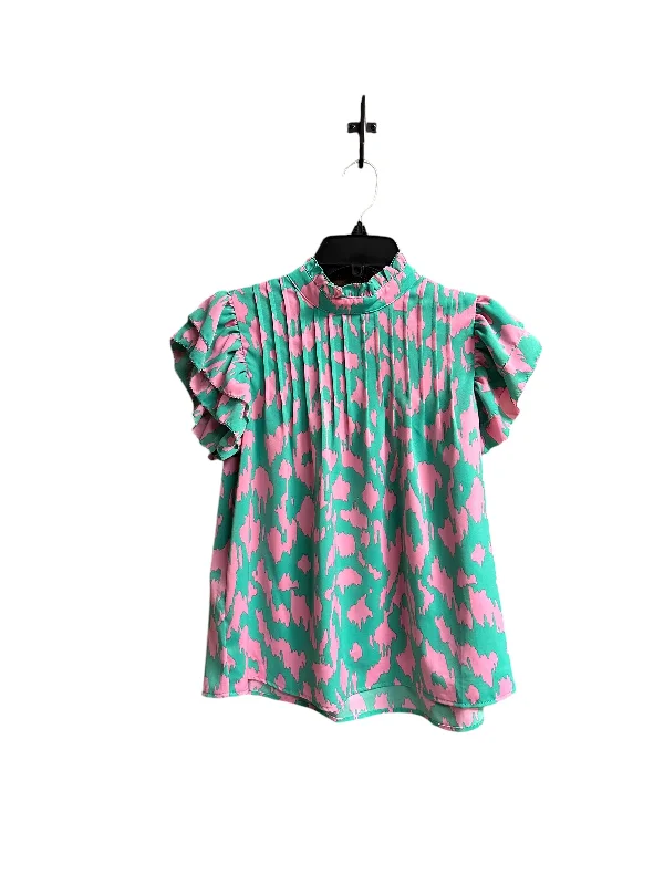 Can't Miss Top Sleeveless By Thml In Green & Pink, Size: Xs