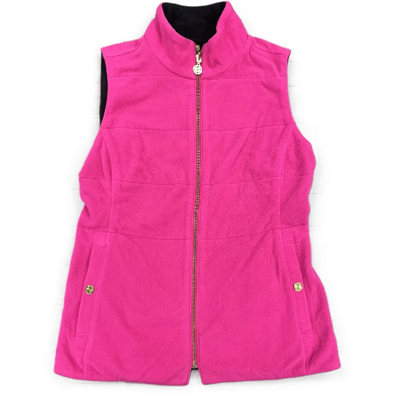 Must-Have Deals Vest Designer By Lilly Pulitzer In Black & Pink, Size: S