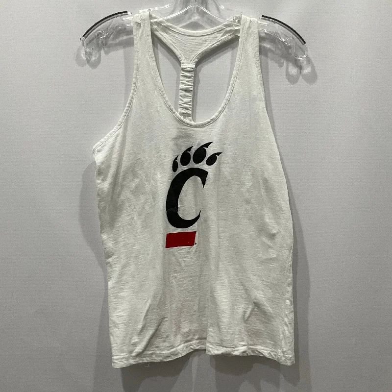 Act Now White Athletic Tank Top Royce Apparel, Size M