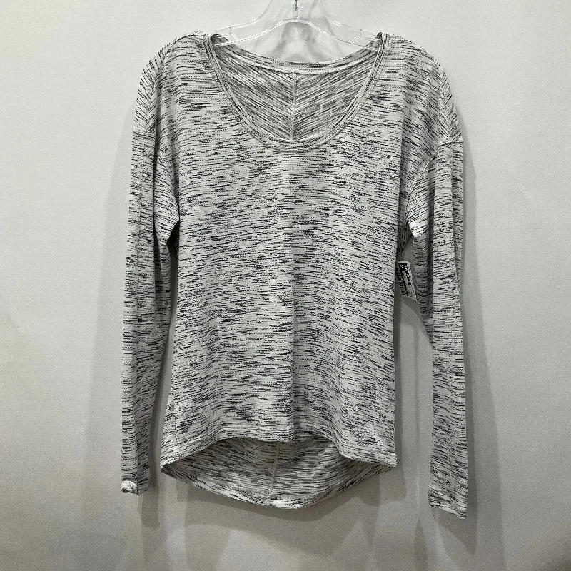 Fantastic Offers White Athletic Top Long Sleeve Crewneck Lululemon, Size 4