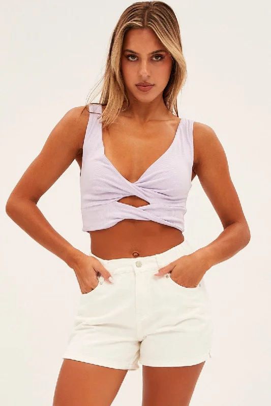 Big Discounts White Mom Denim Shorts High Rise