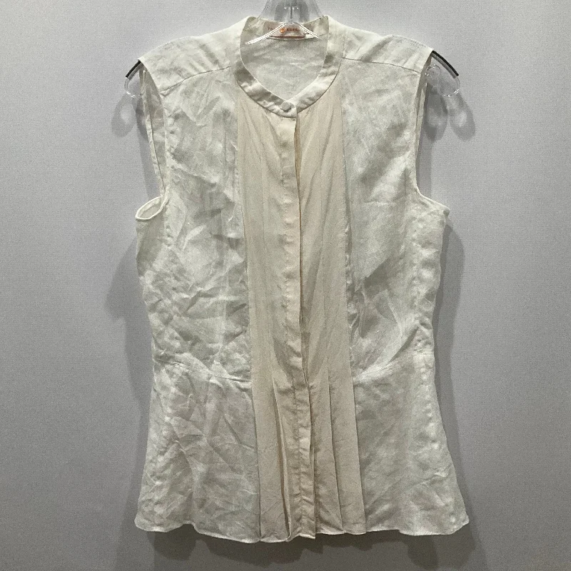 Hurry In White Top Sleeveless Tory Burch, Size M