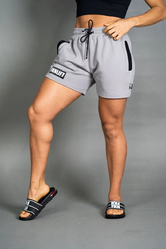 Weekend Special FKNLIFT | Women's 100% Cotton Gym Shorts | Grey