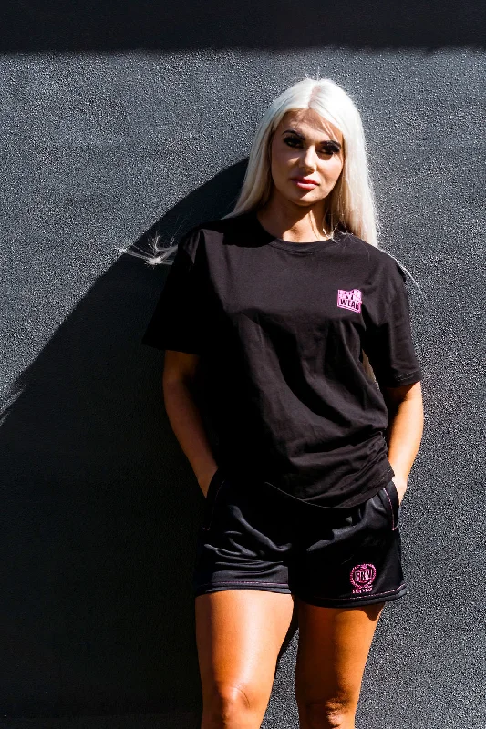 Limited Availability STRIKE Power | Women's Gym Shorts | Black & Pink