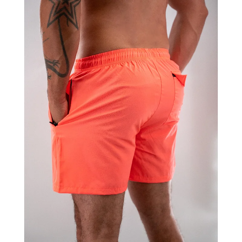 Hot Deal Salty Savage Men's “Spliced Smile” Fusion Gym to Swim Shorts